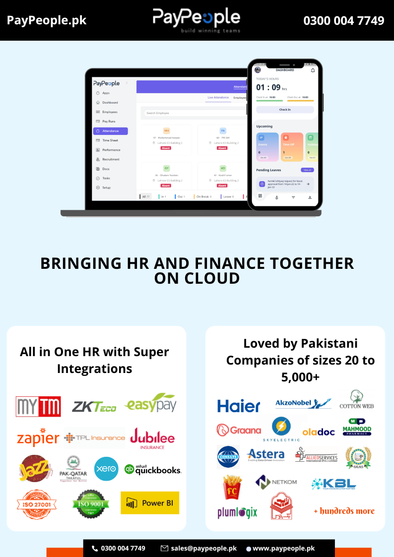 How Workforce network Help in Payroll software in Lahore Pakistan?