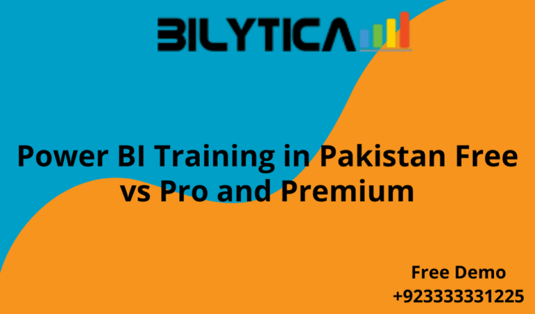 Power BI Training in Pakistan Free vs Pro and Premium